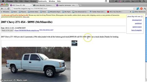 knoxville craigslist cars and trucks for sale by owner|More.